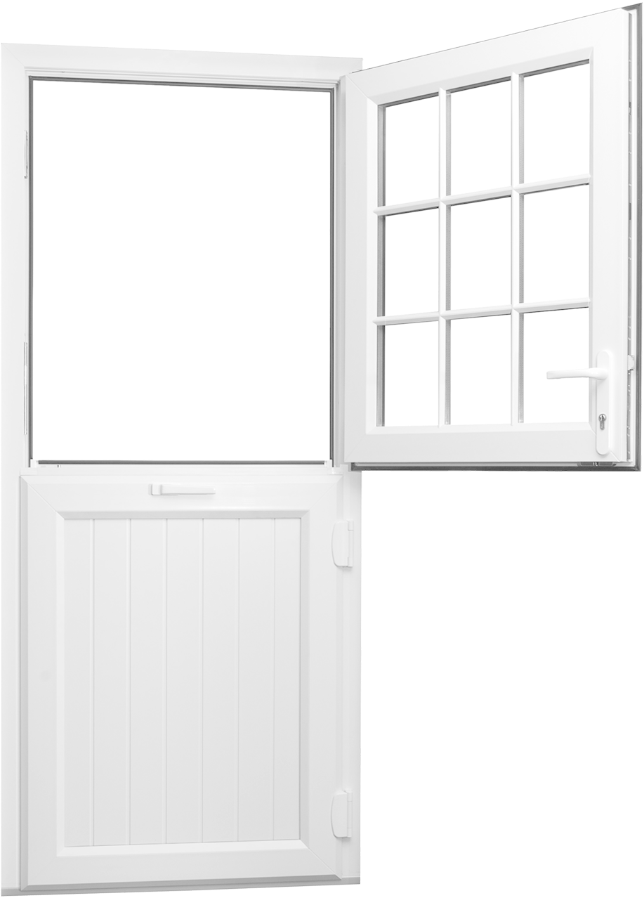 Open White Doorwith Window