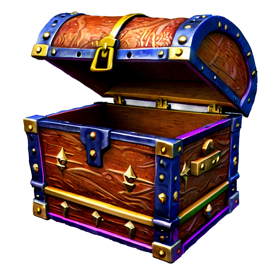 Opened Treasure Chest Png 05252024