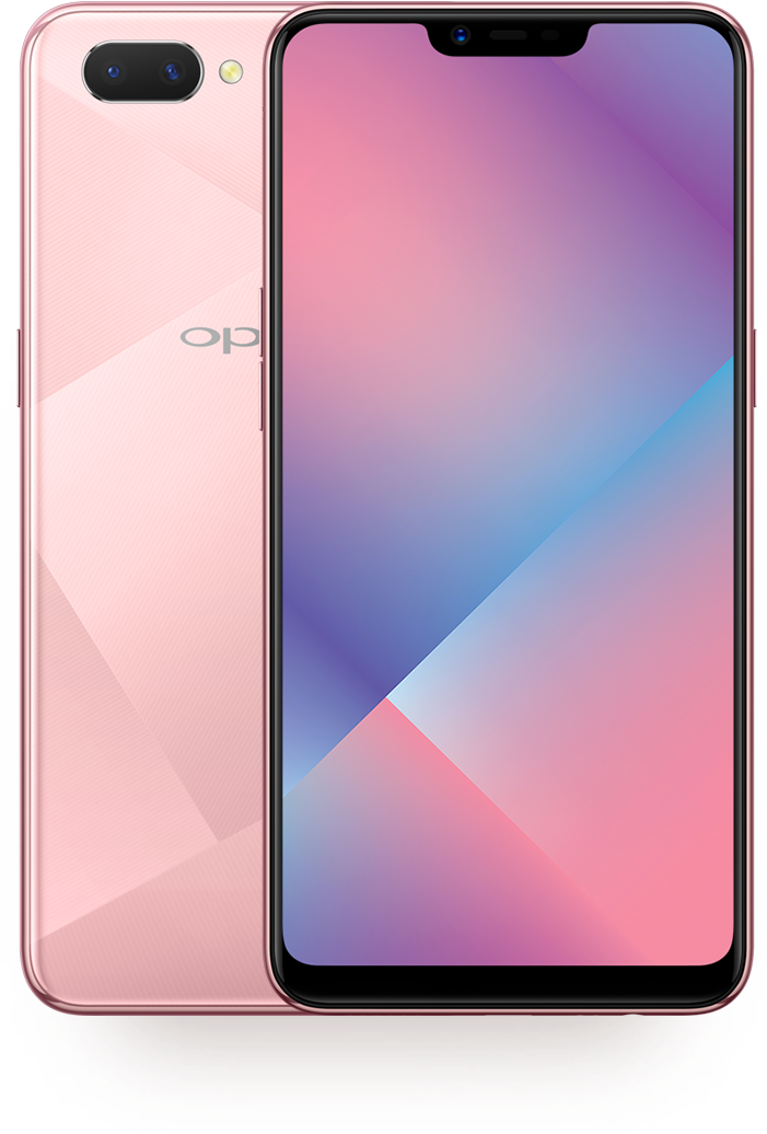 Oppo Smartphone Pink Gradient Design