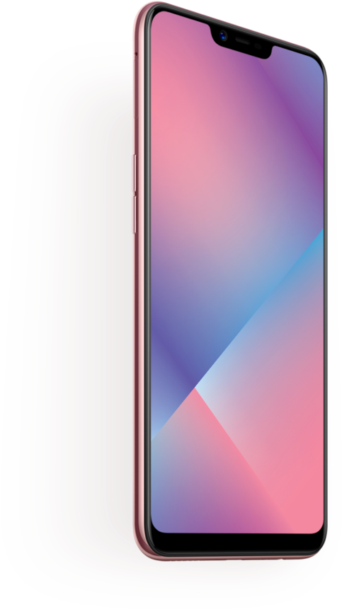 Oppo Smartphone Pink Gradient