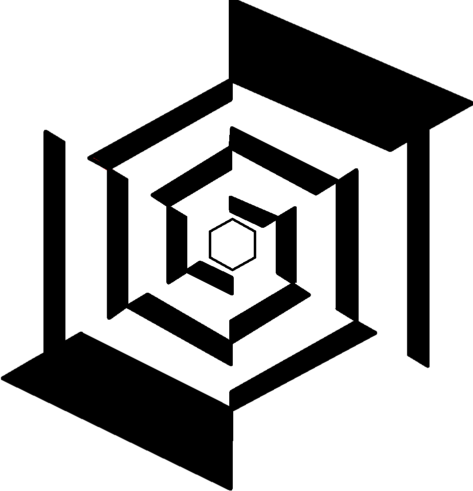 Optical Illusion Hexagons