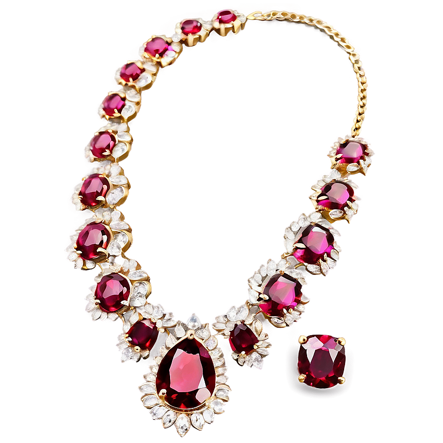 Opulent Ruby Jewelry Png 34