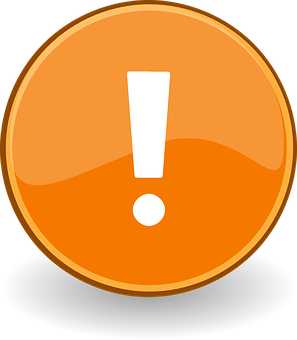 Orange Alert Exclamation Icon