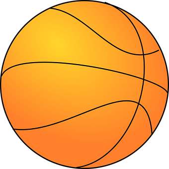 Orange Basketball Vector Illustration