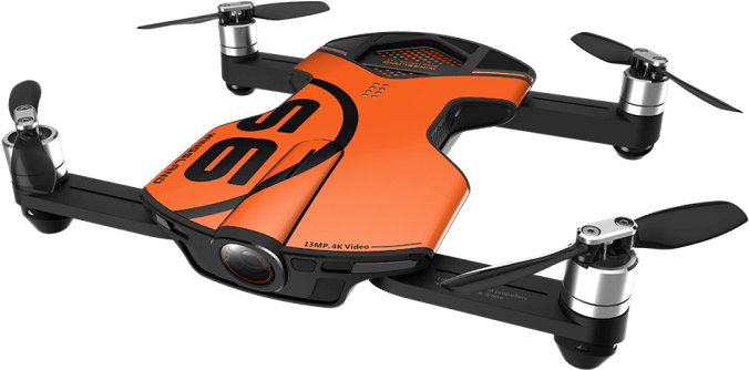 Orange Black Compact Drone