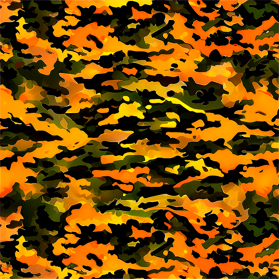 Orange Camouflage Pattern Png 35