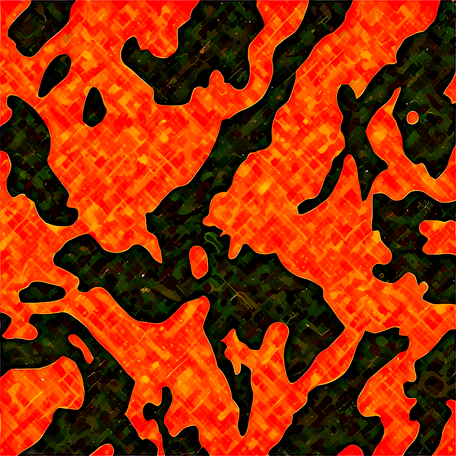 Orange Camouflage Pattern Png 42