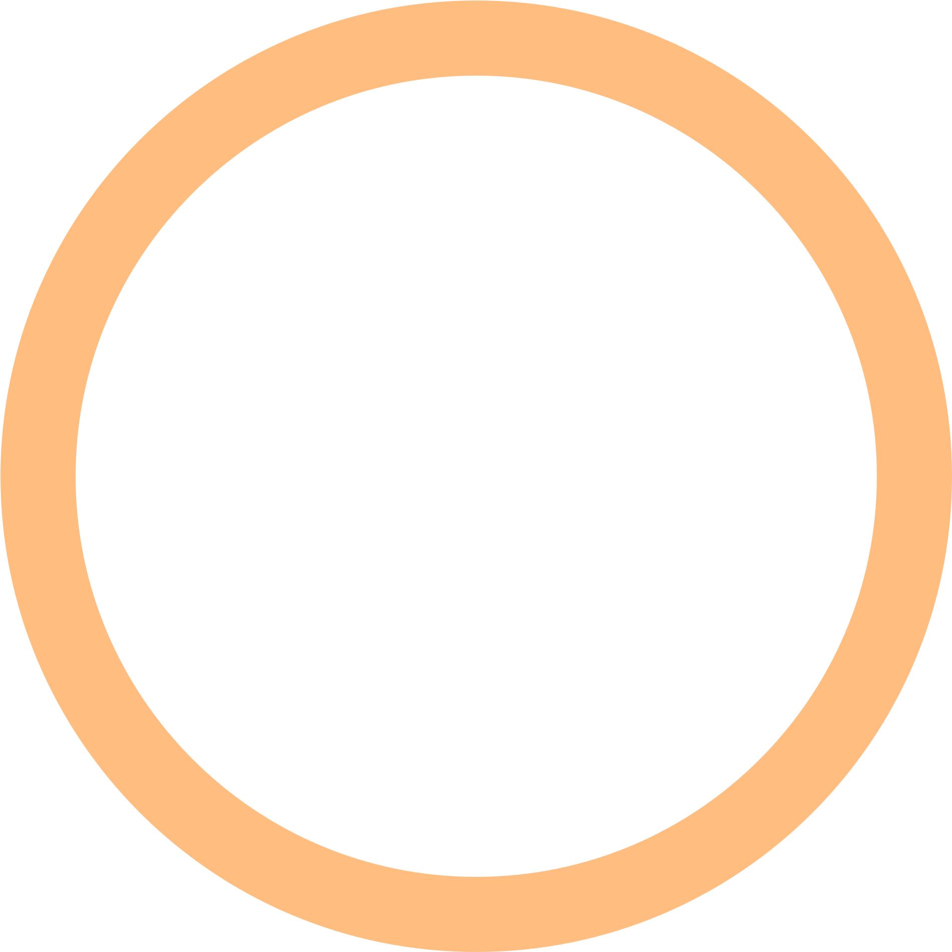 Orange Circle Outline Graphic