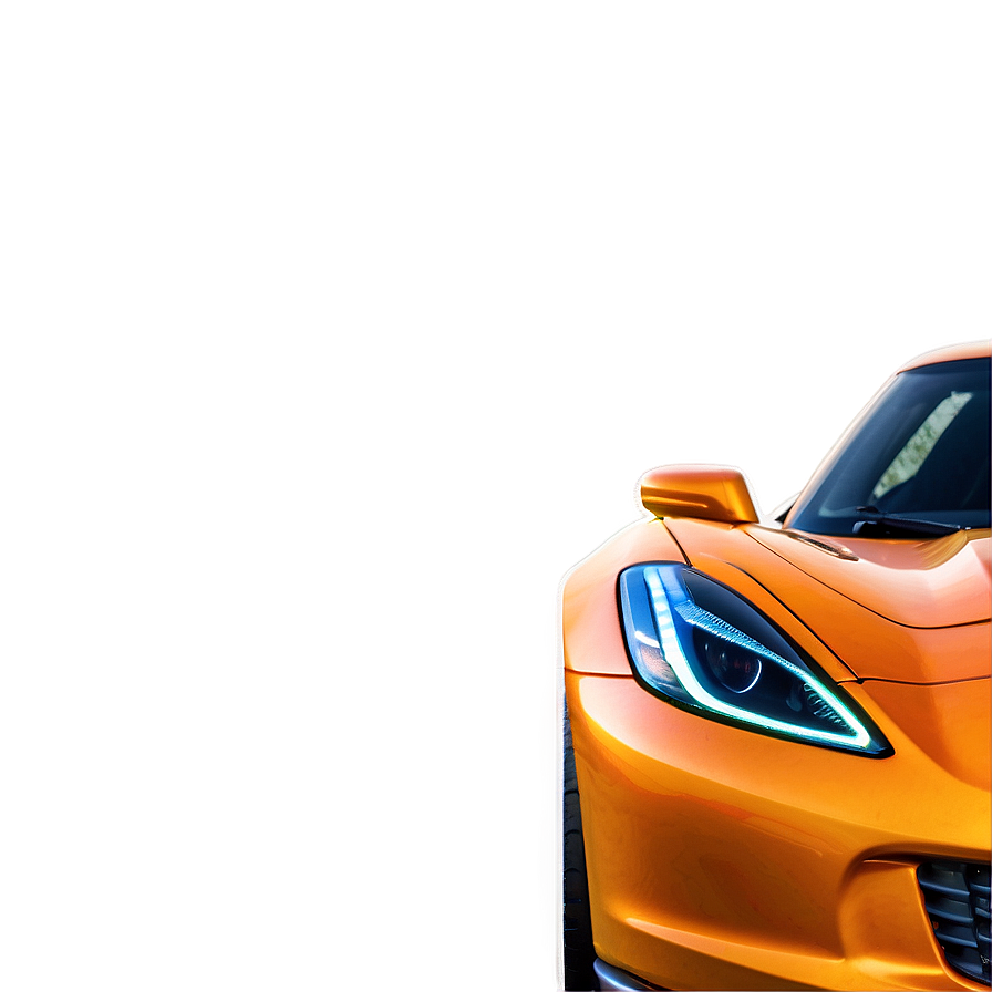 Orange Corvette Png 79