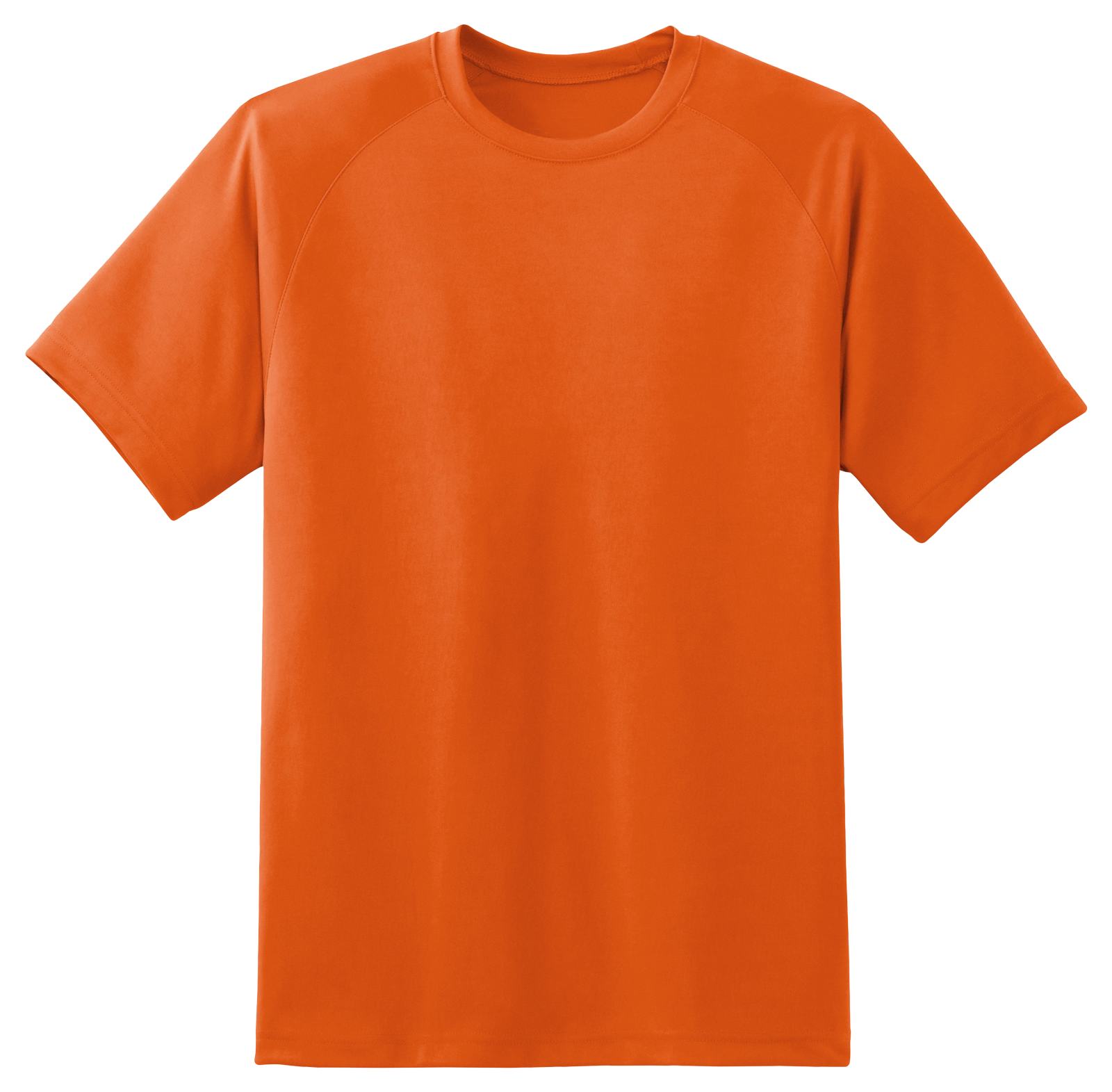 Orange Crew Neck T Shirt