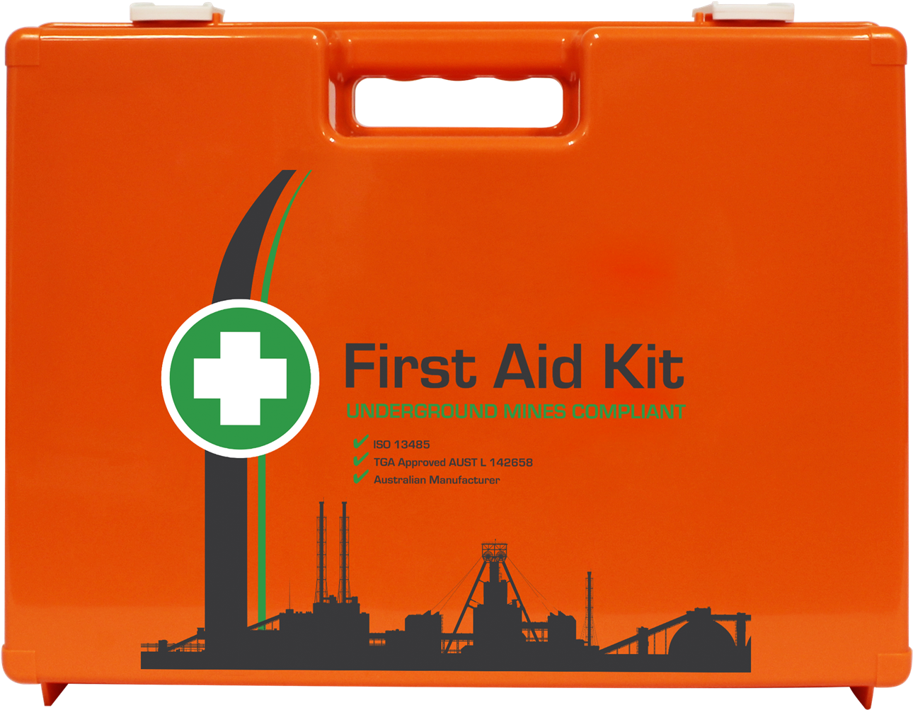 Orange First Aid Kit Underground Mines Compliant