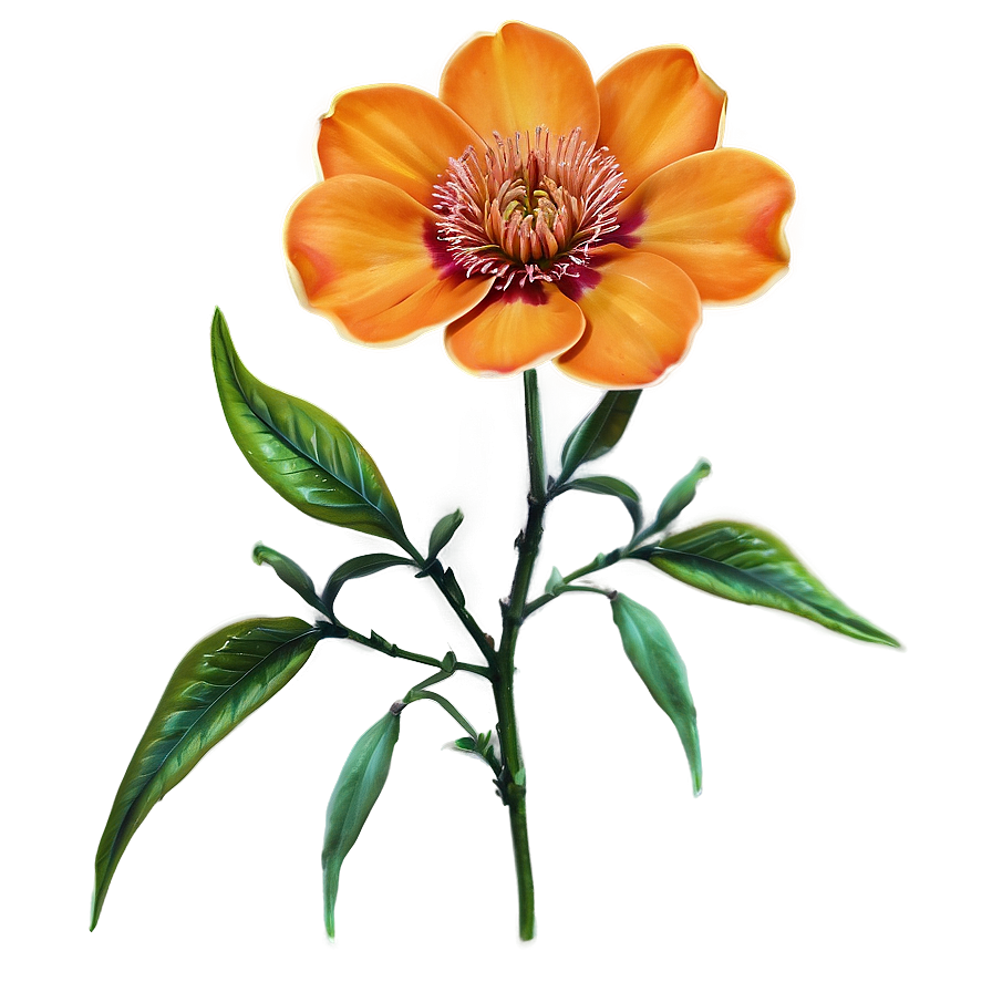 Orange Flower Png Loi