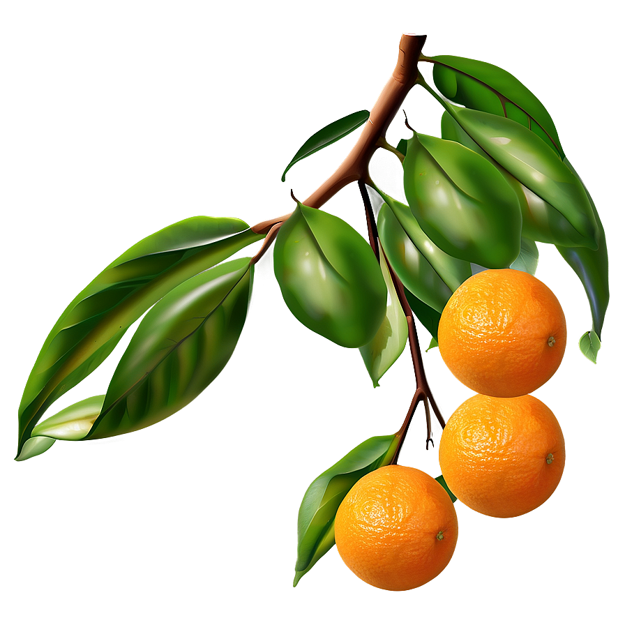 Orange Fruit Branch Png Vio71