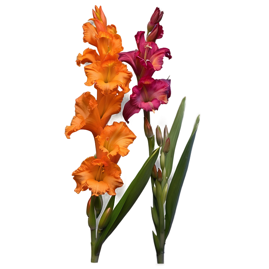 Orange Gladiolus Grace Png 3