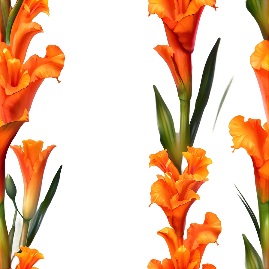 Orange Gladiolus Grace Png Wcu94