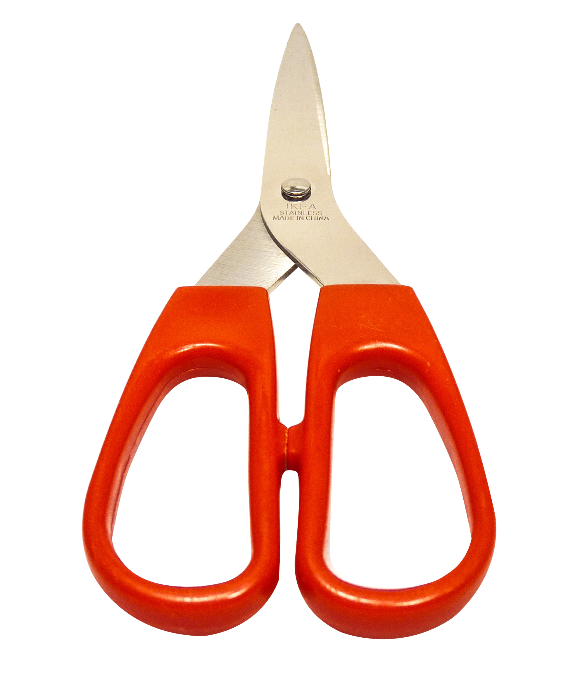 Orange Handled Stainless Steel Scissors