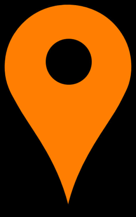 Orange Location Pin Icon