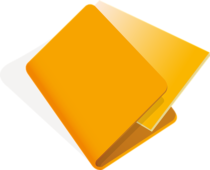 Orange Notebook Vector Illustration