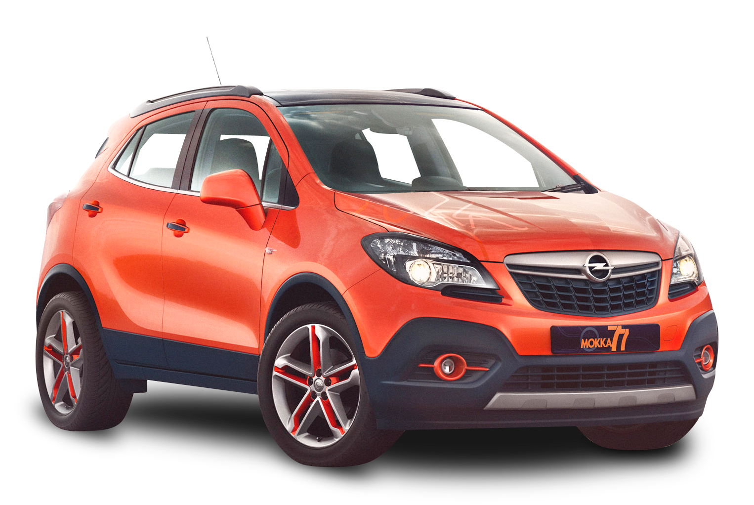 Orange Opel Mokka S U V