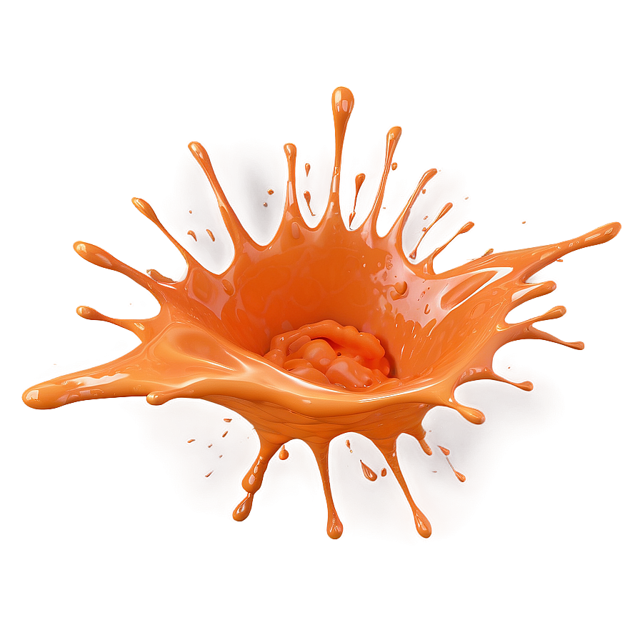 Orange Paint Splash Png 05242024