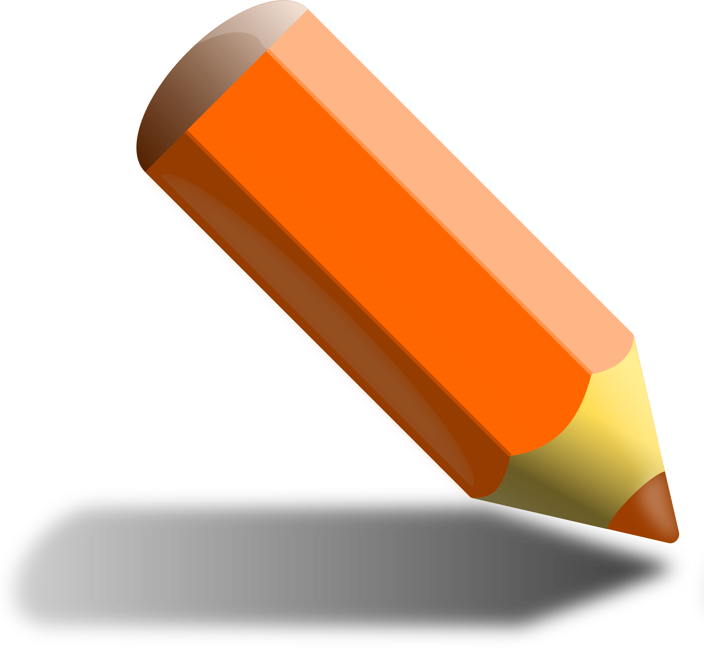 Orange Pencil Clipart