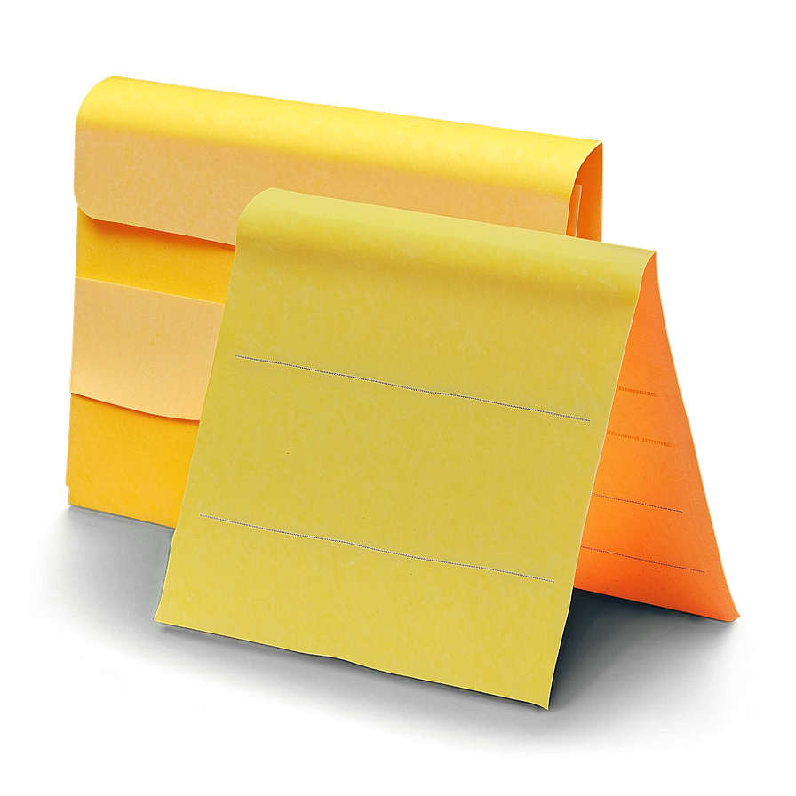 Orange Post It Png 05252024