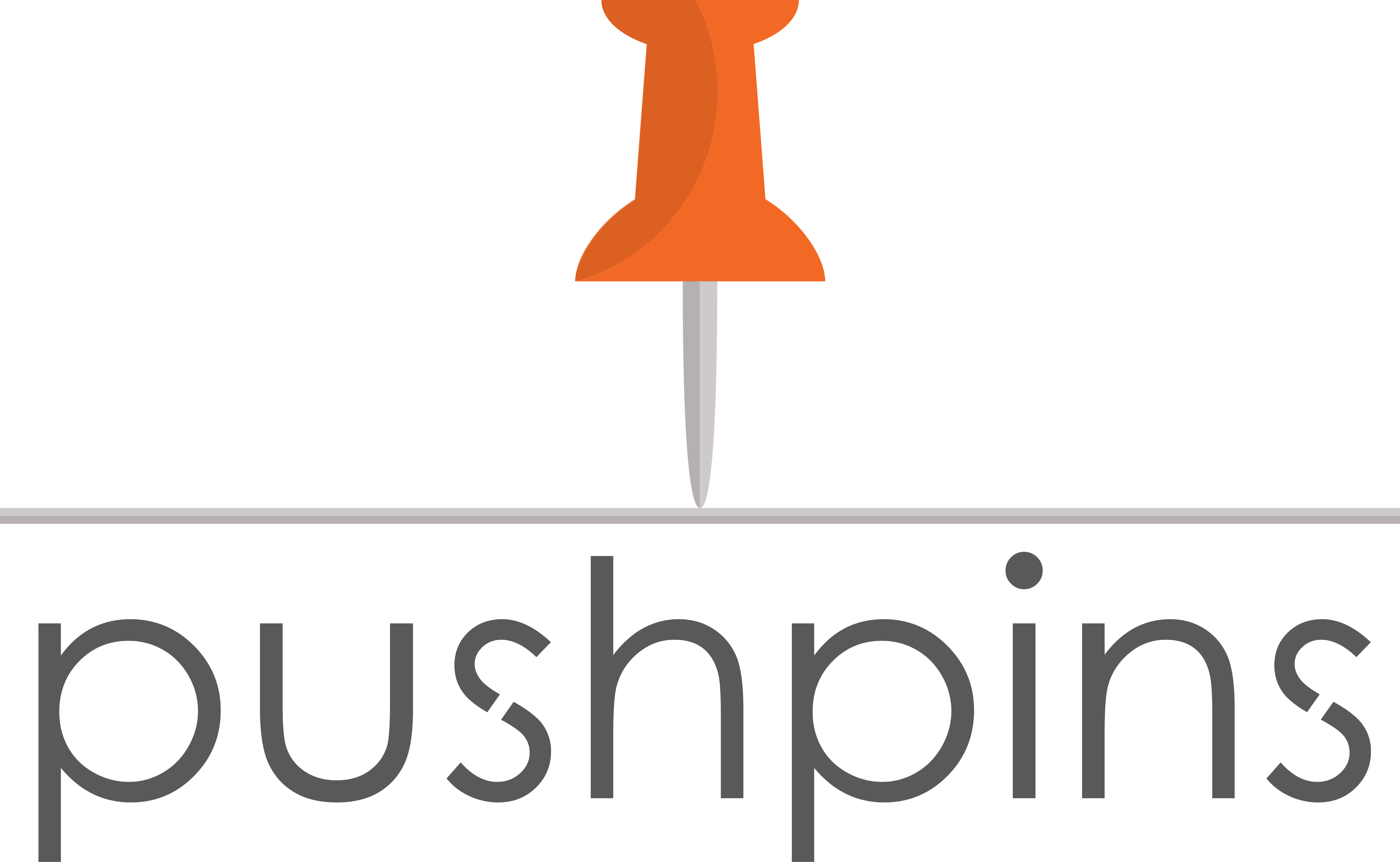 Orange Push Pin Logo