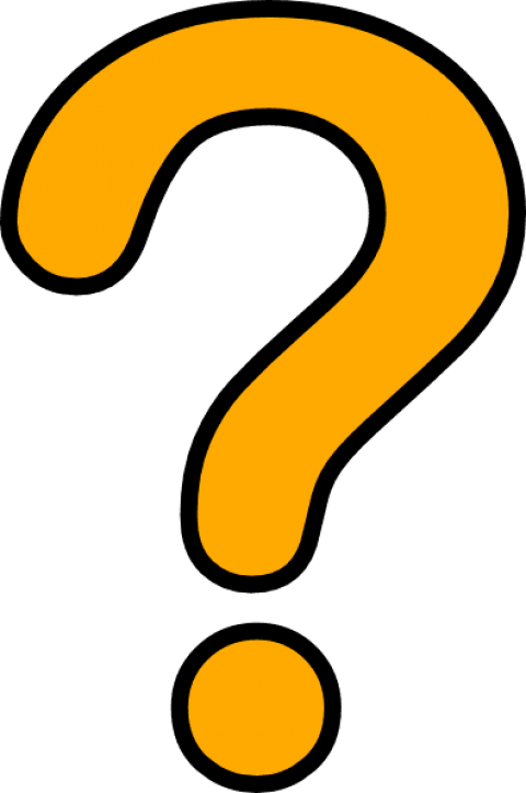 Orange Question Mark Graphic