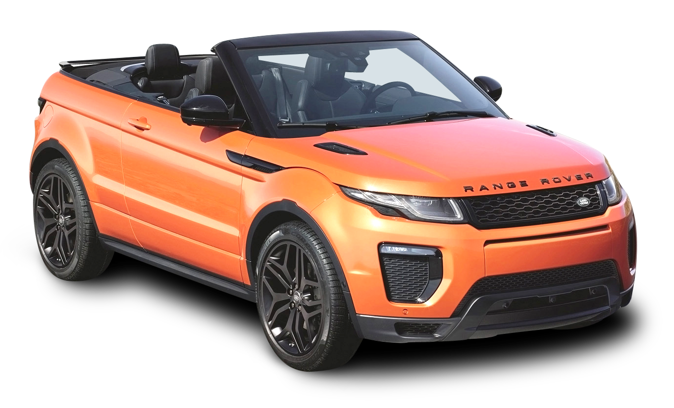 Orange Range Rover Evoque Convertible