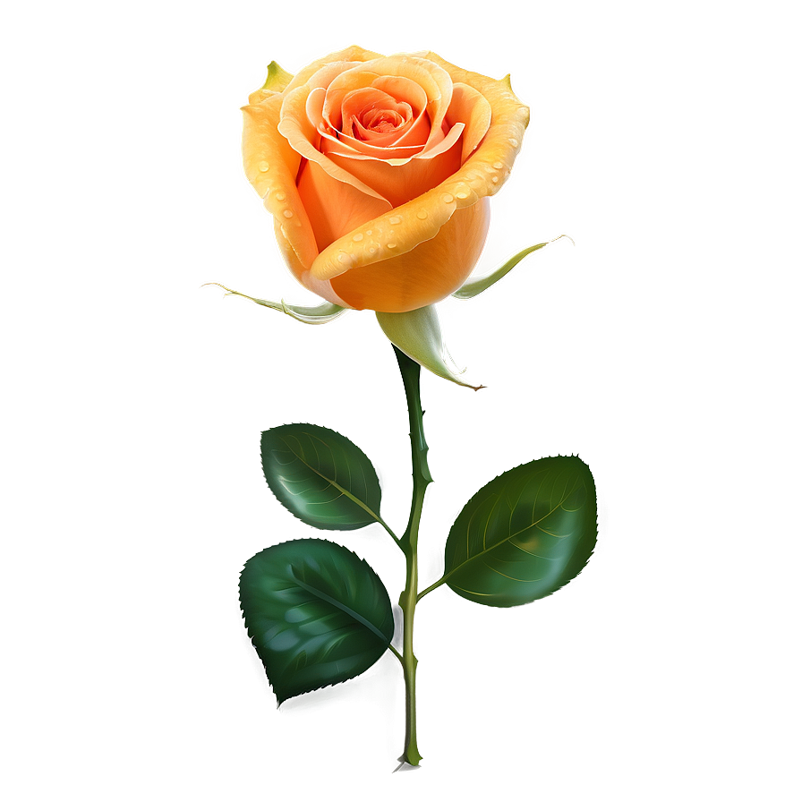 Orange Rose Png 35