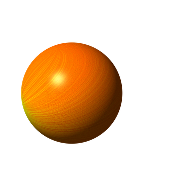 Orange Sphere Gradient Texture