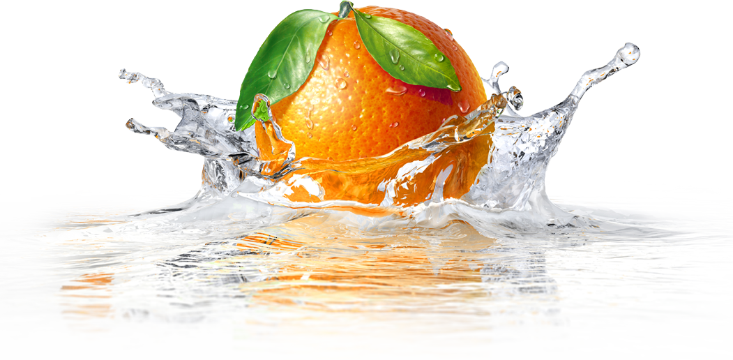 Orange Splash Water Artwork