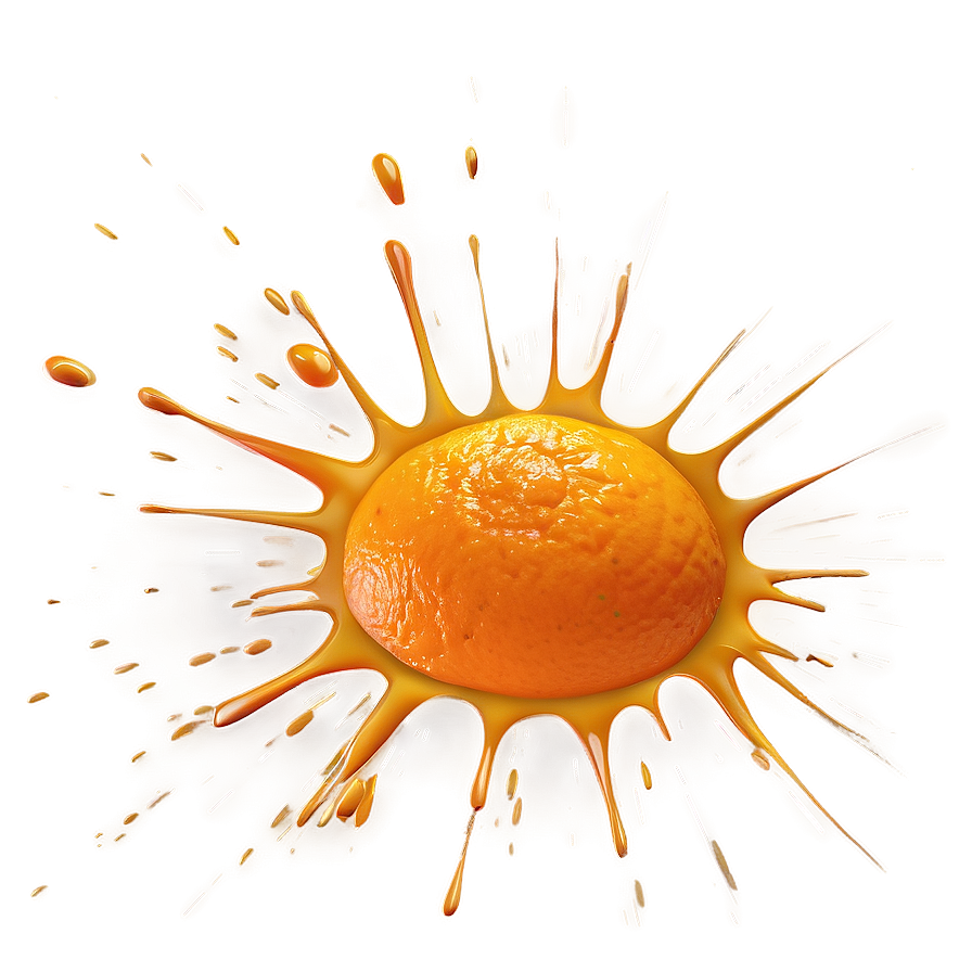 Orange Splat Png 27