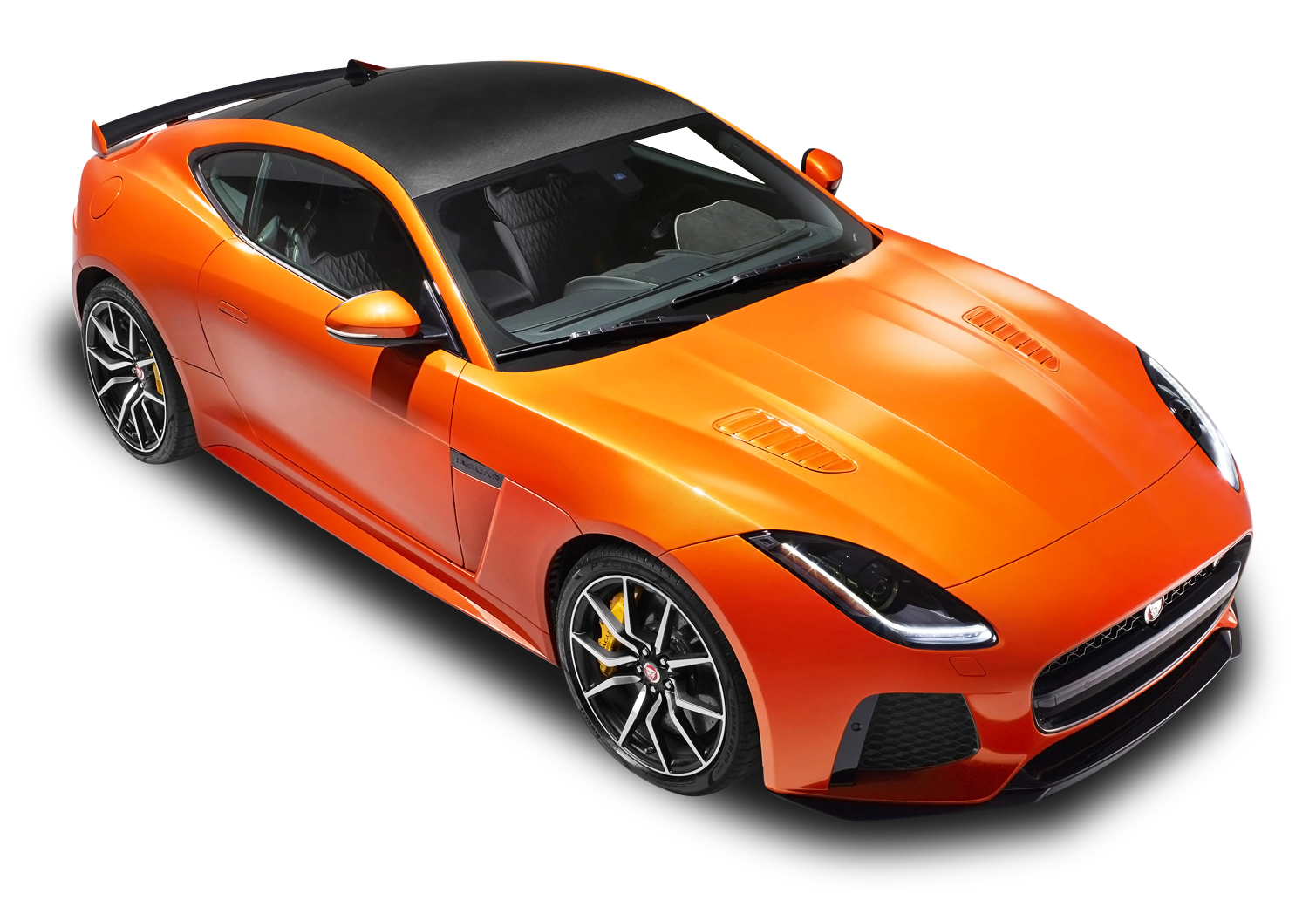 Orange Sports Car Isolated