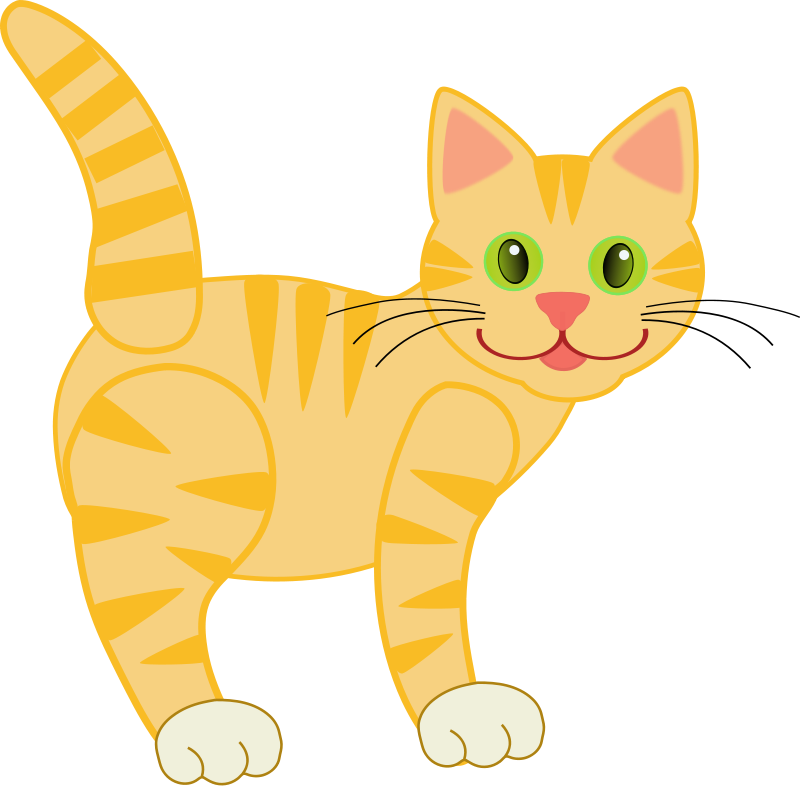 Orange Tabby Cartoon Cat