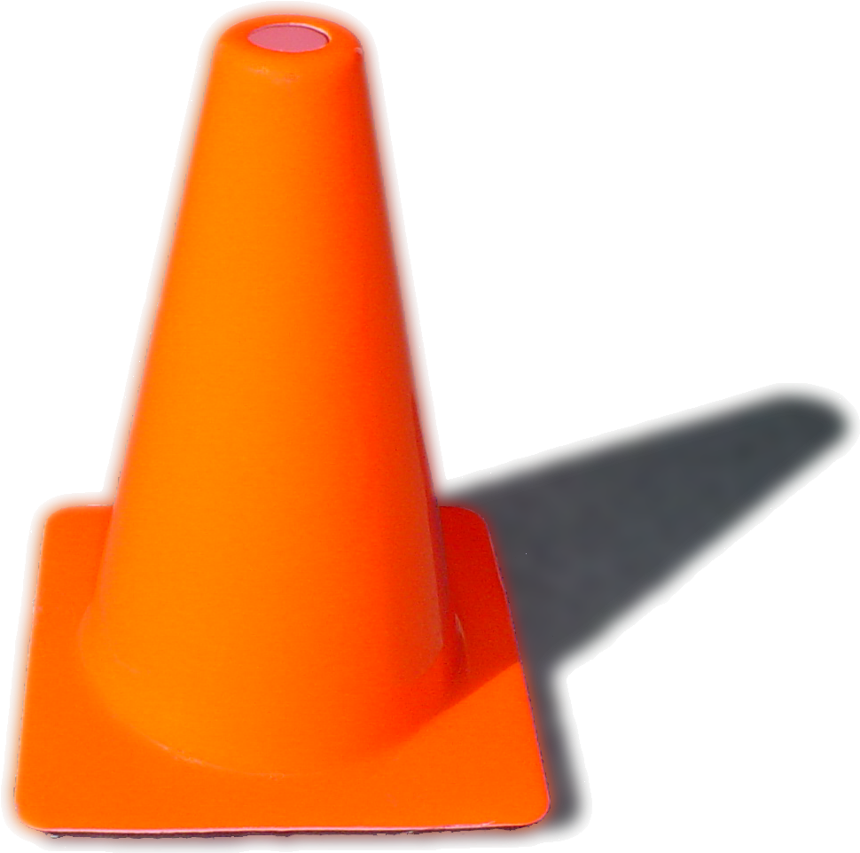 Orange Traffic Cone Isolated