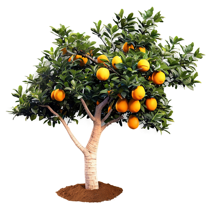 Orange Tree Sunset Png Yue