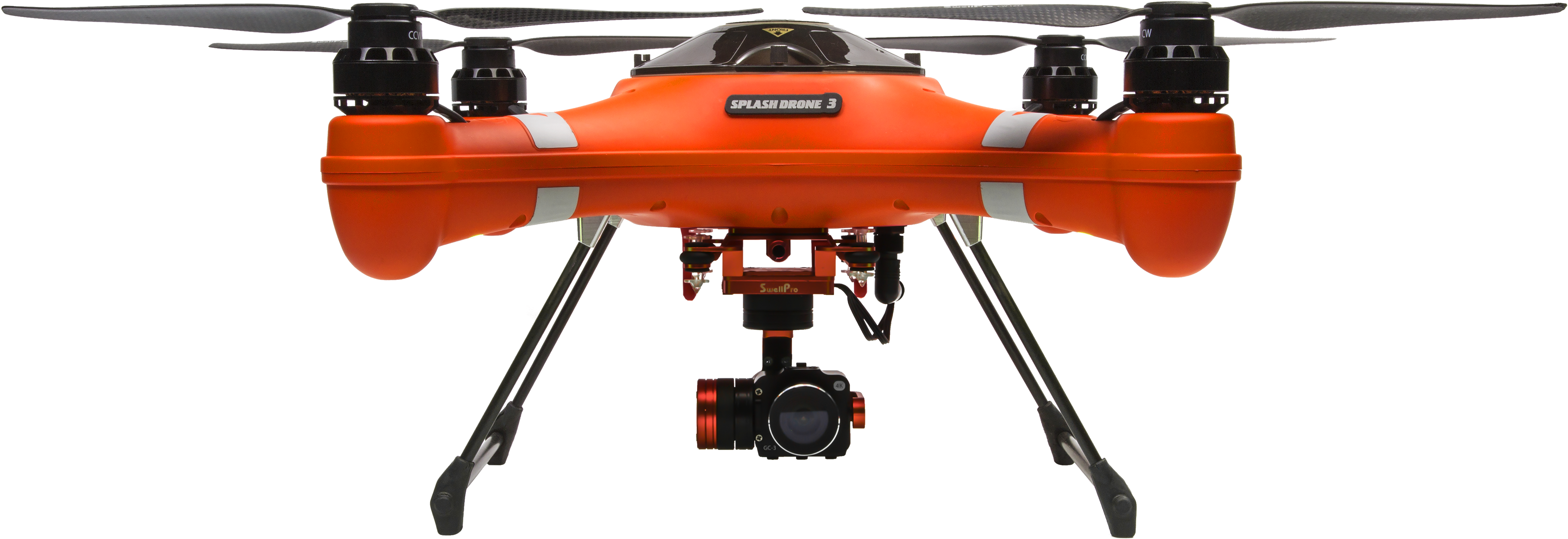 Orange Waterproof Drone With Camera