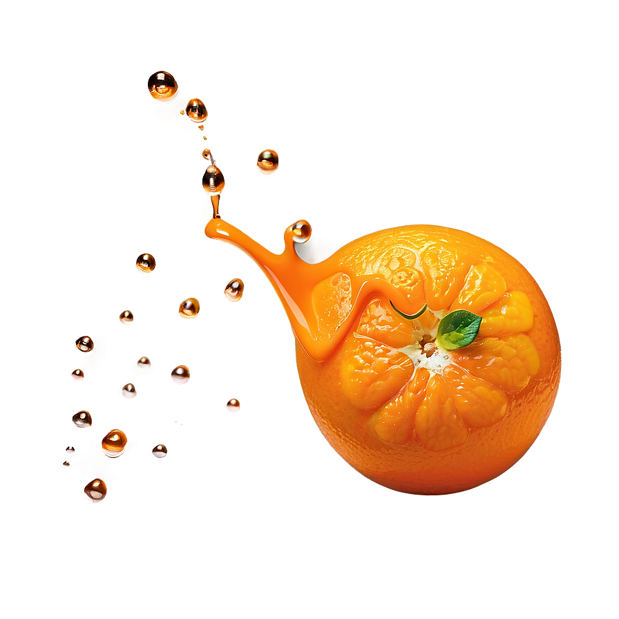 Orange With Dripping Juice Png 05032024