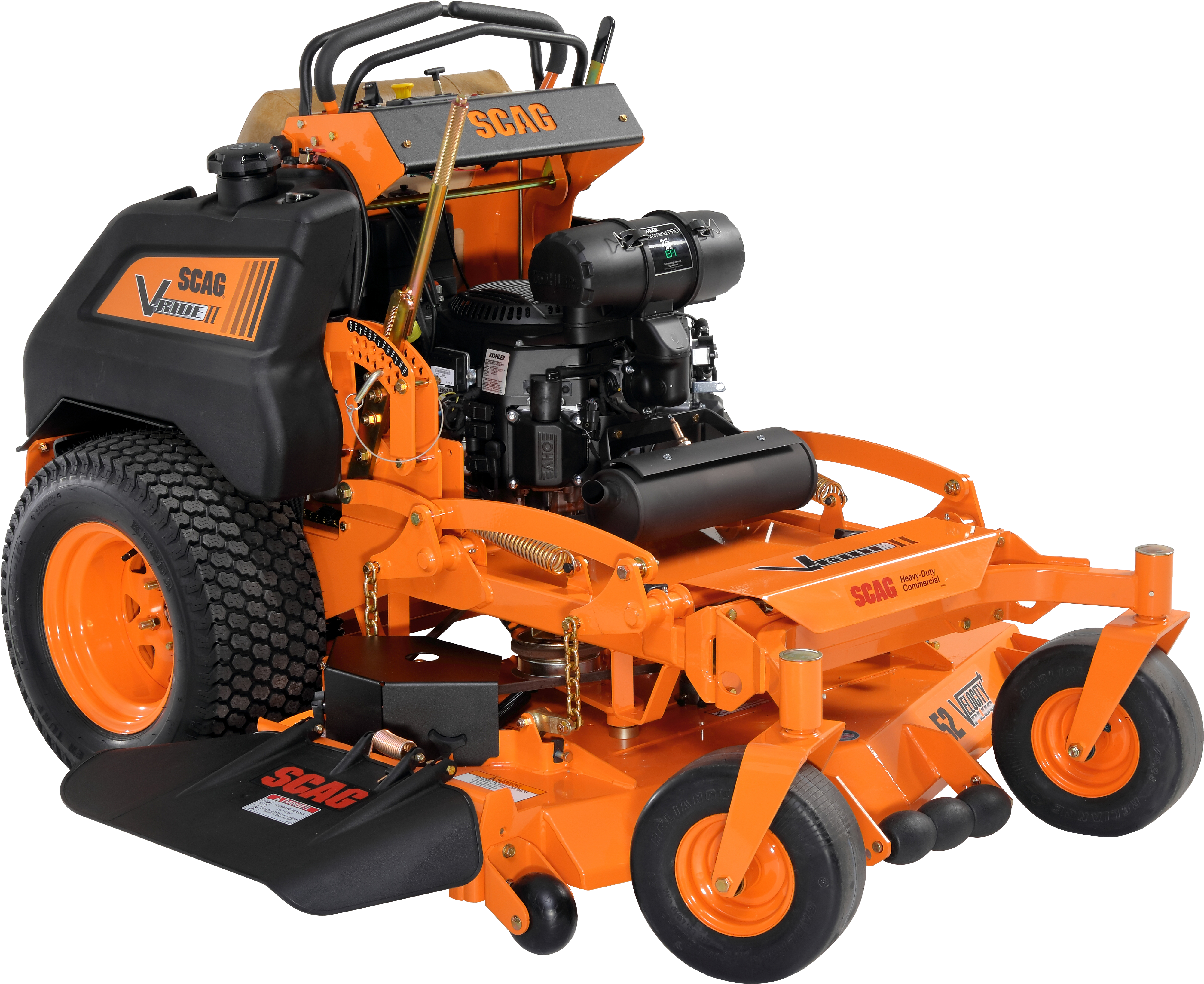 Orange Zero Turn Riding Mower