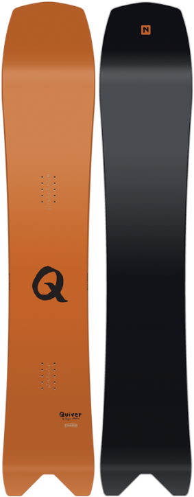 Orangeand Black Snowboard Design