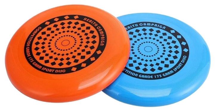 Orangeand Blue Frisbees