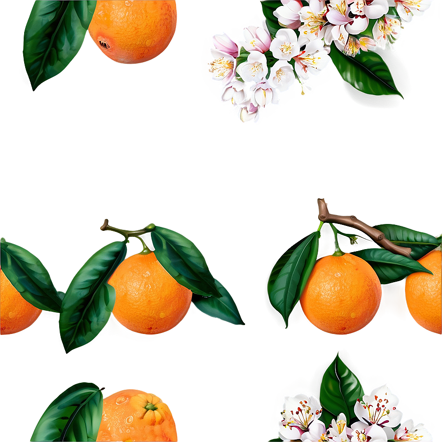 Oranges And Blossoms Png 06112024