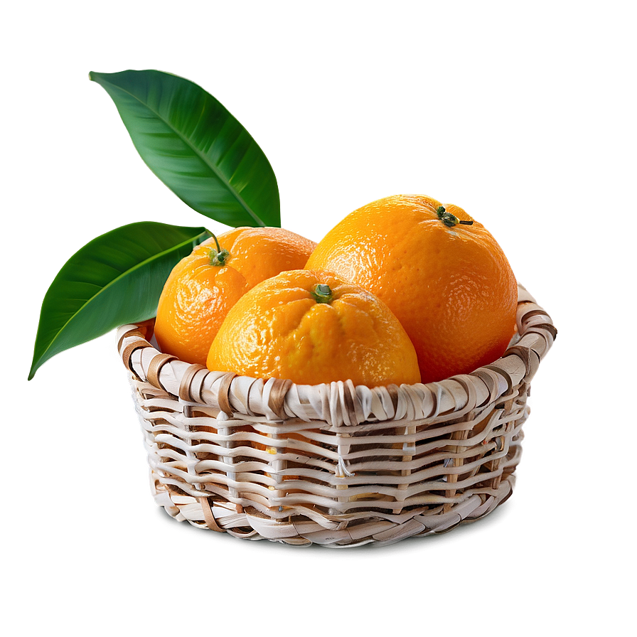 Oranges Basket Png Bbp51