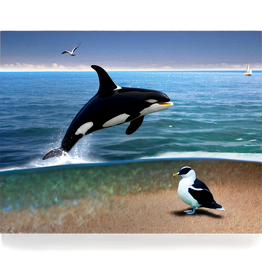 Orca And Seagulls Png 37