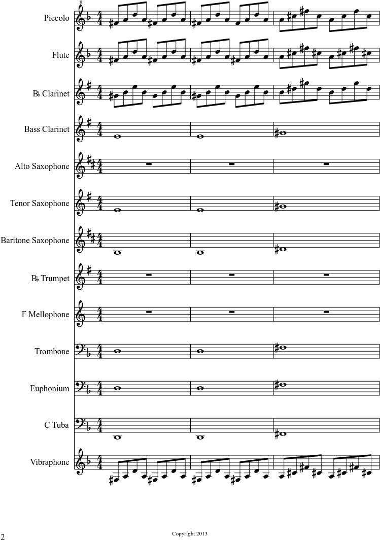 Orchestral Score Layout Example