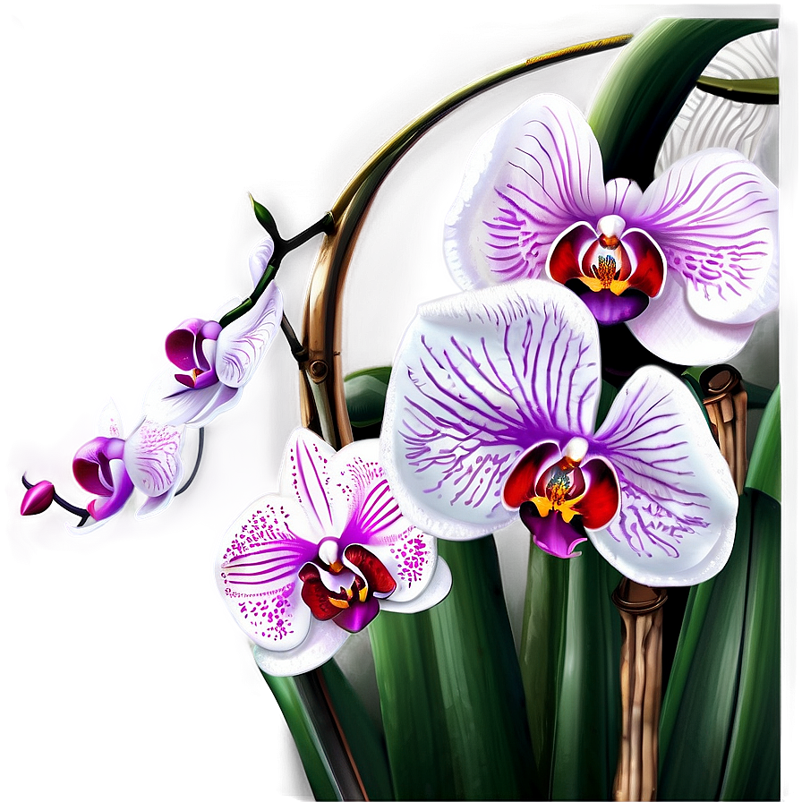 Orchid Art Png Fjc60