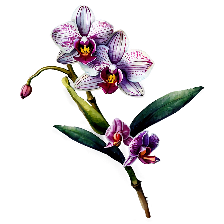 Orchid Watercolor Png Iwp85