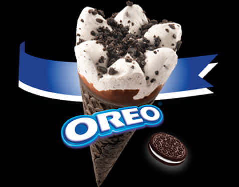 Oreo Ice Cream Cone Advertisement