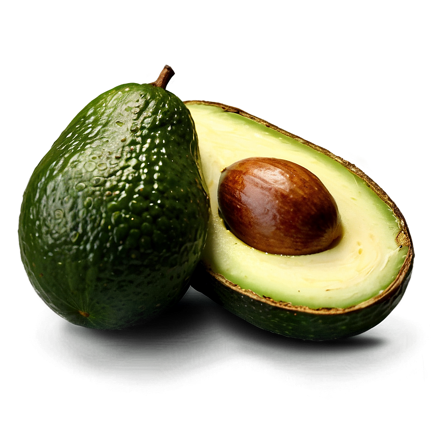 Organic Avocado Half Png 06252024